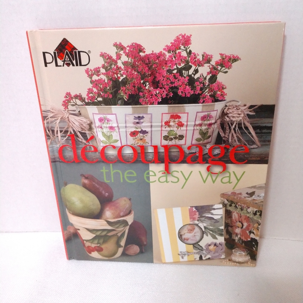Decoupage Book Crafts Crafting DIY Decor Plaid Craft